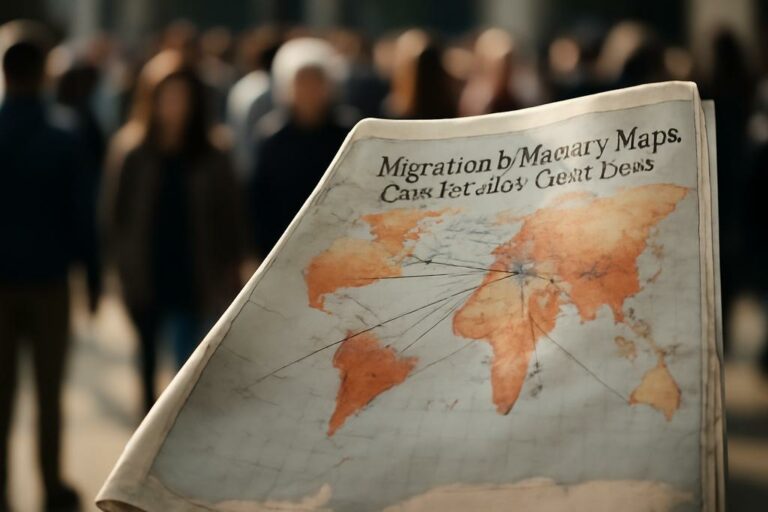 Migration by Memory Maps Four Decades of Global Flows