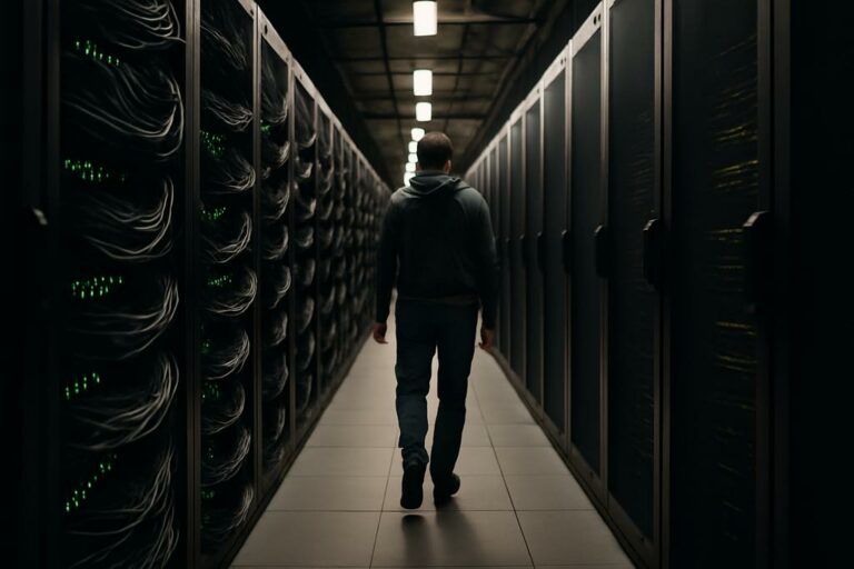 Latency Walks Through a Supercomputer’s Hidden Traffic Network